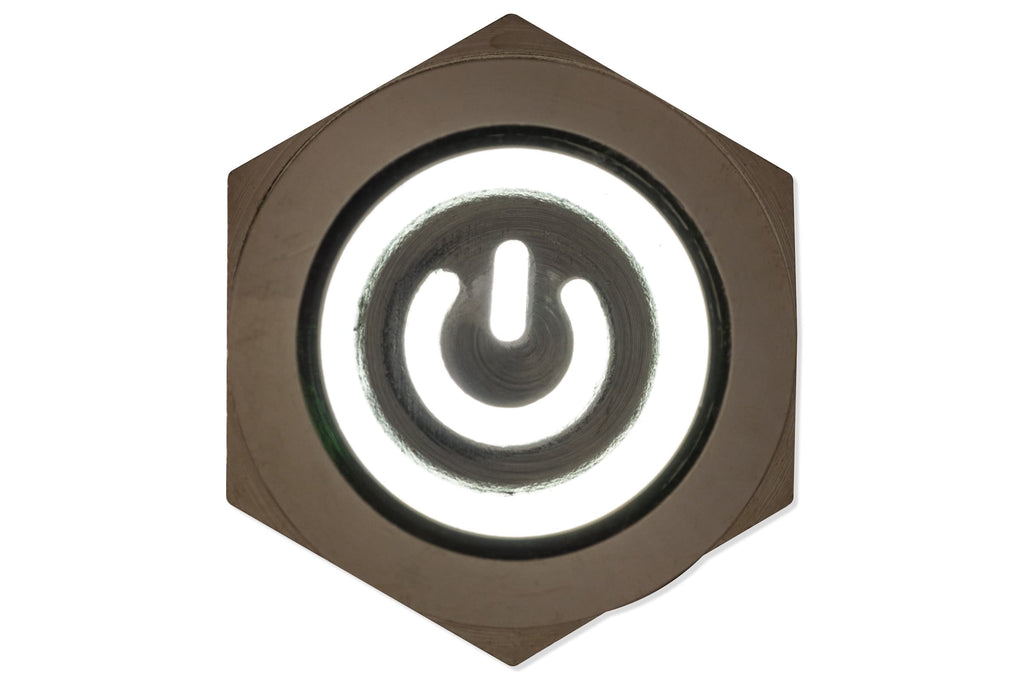 Panel switch, 12mm, white lighting-Components