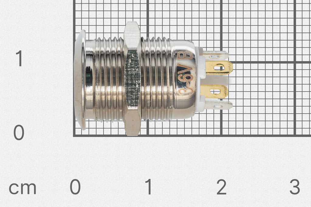 Panel pushbutton, 12mm, blue lighting-Components