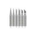 Set of replacement tips for a soldering iron (6 pieces)