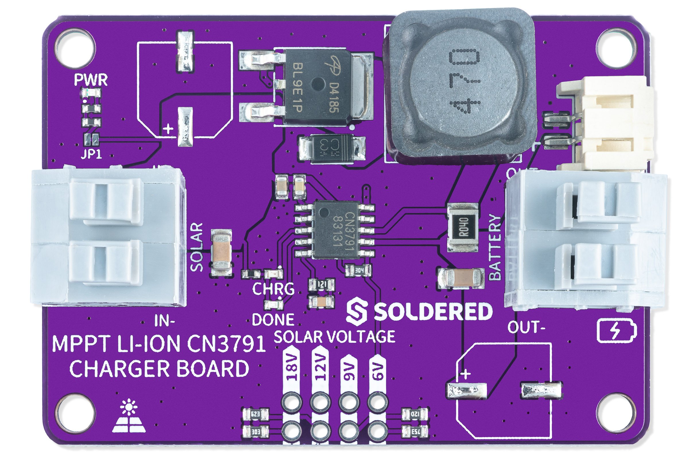 MPPT Li-Ion CN3791 charger board-Batteries & Power supplies