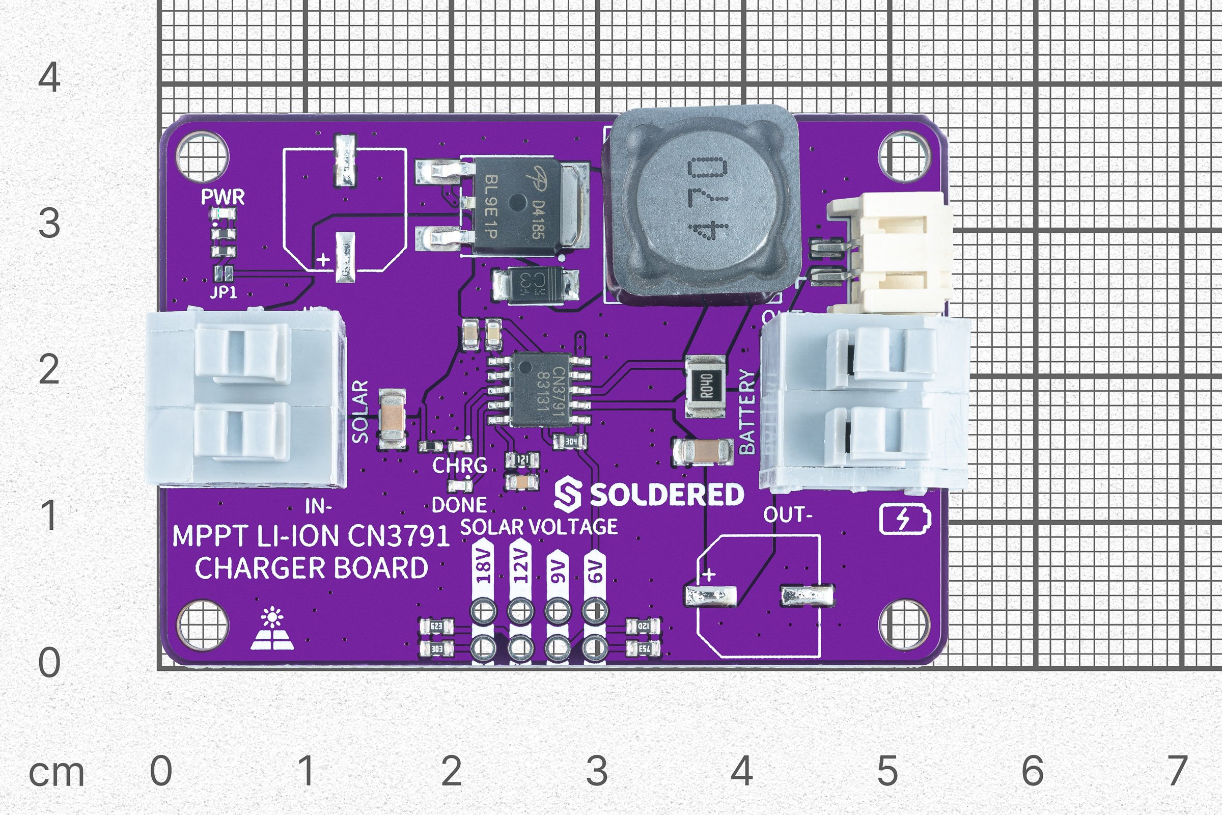 MPPT Li-Ion CN3791 charger board-Batteries & Power supplies