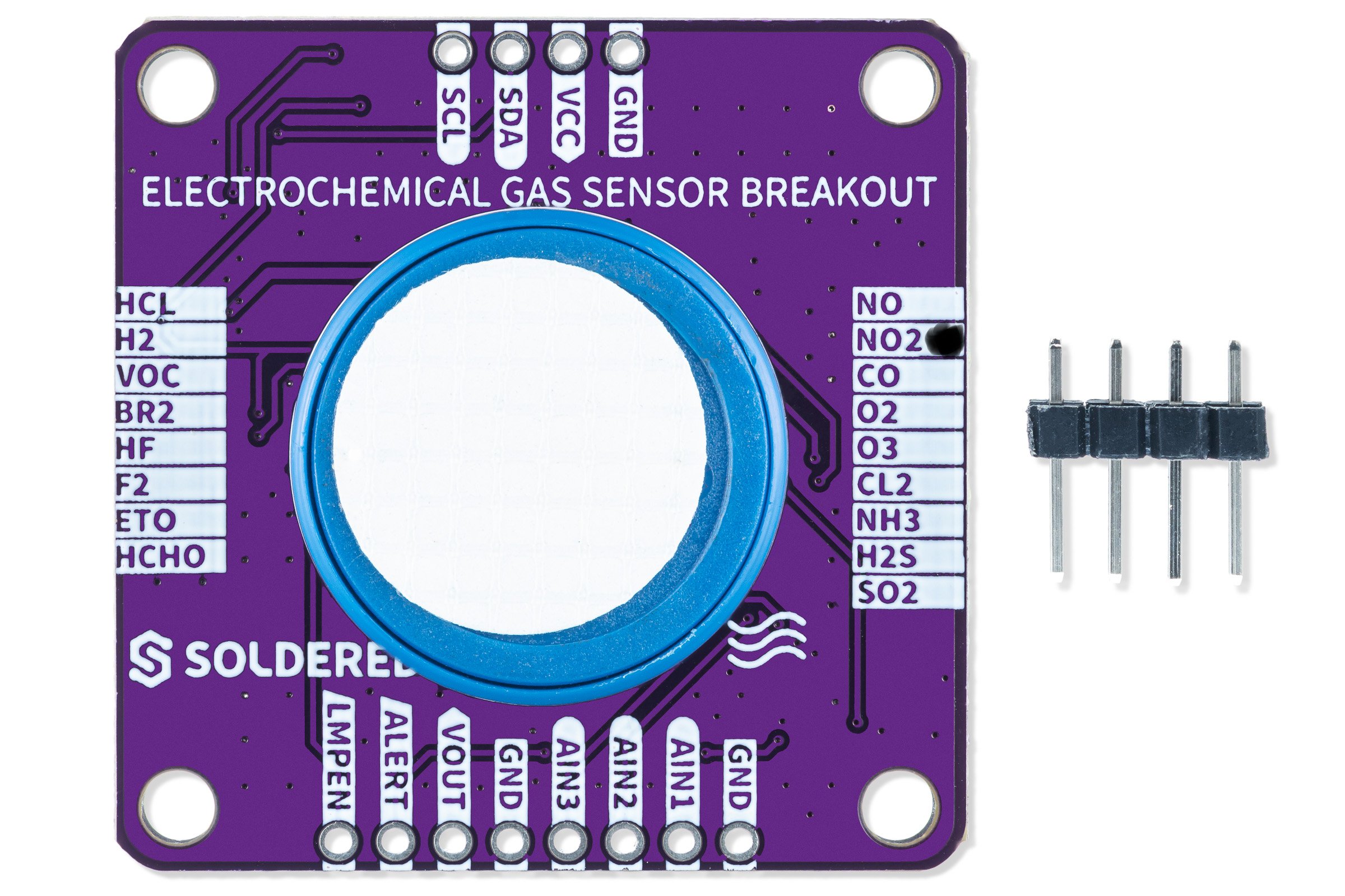 High precision electrochemical NO₂ gas sensor breakout-easyC ekosustav